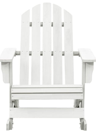 Tuinschommelstoel hout wit