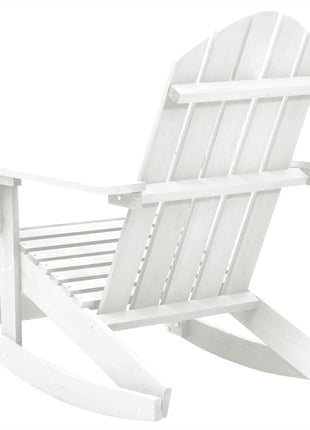 Tuinschommelstoel hout wit