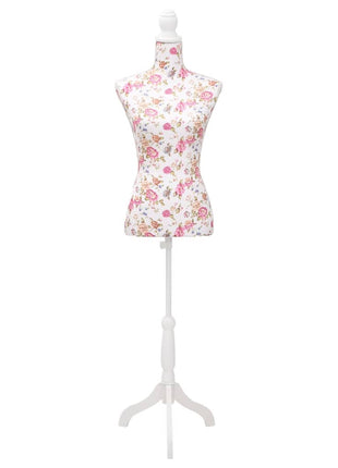 Etalagepop Torso Vrouw Katoen Met Rozenprint