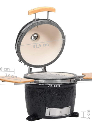 Kamado barbecue grill smoker keramisch 44 cm