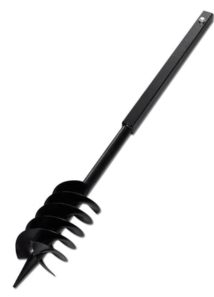Grondboor met handvat en schroefkop (dubbele schroef) 120 mm (zwart)
