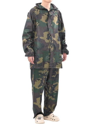 Regenpak 2-delig met capuchon (heren / camouflage / maat XXL)