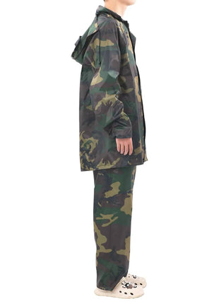 Regenpak 2-delig met capuchon (heren / camouflage / maat XXL)