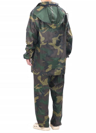 Regenpak 2-delig met capuchon (heren / camouflage / maat XXL)