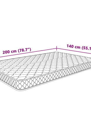 Matras Traagschuim 200X140X17 Cm Zacht
