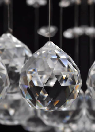 Plafondlamp Met Glinsterende Glas Kristallen Kralen 8Xg9 29 Cm Zwart