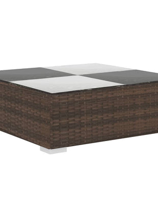 Loungeset Met Kussens Poly Rattan