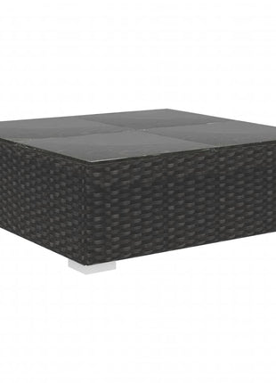 Loungeset Met Kussens Poly Rattan
