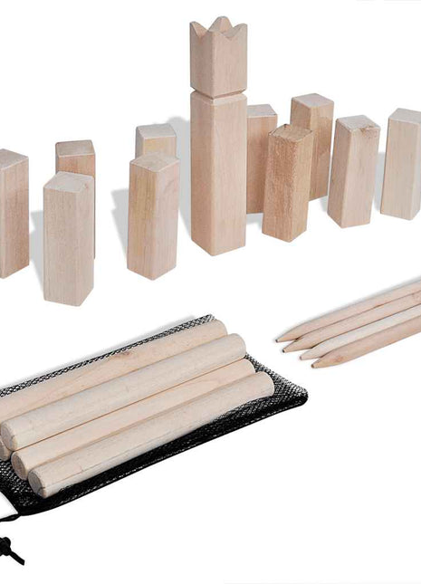 Houten Kubb spel set