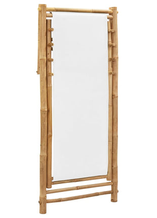 Terrasstoel bamboe en canvas