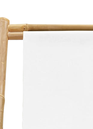 Terrasstoel bamboe en canvas