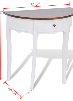 Wandtafel Met Lade Halfrond