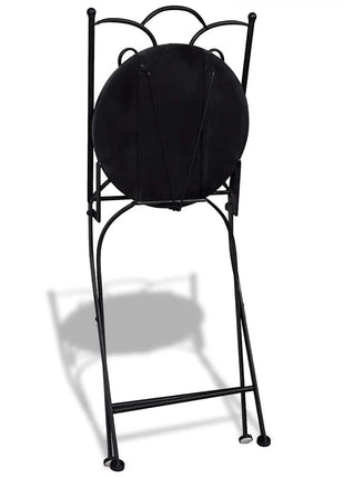 Bistrostoelen inklapbaar 2 st keramiek terracottakleurig