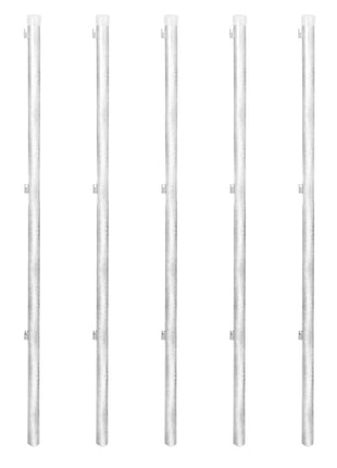 Gaashek Met Palen 15X1,25 M Gegalvaniseerd Staal Kleurig