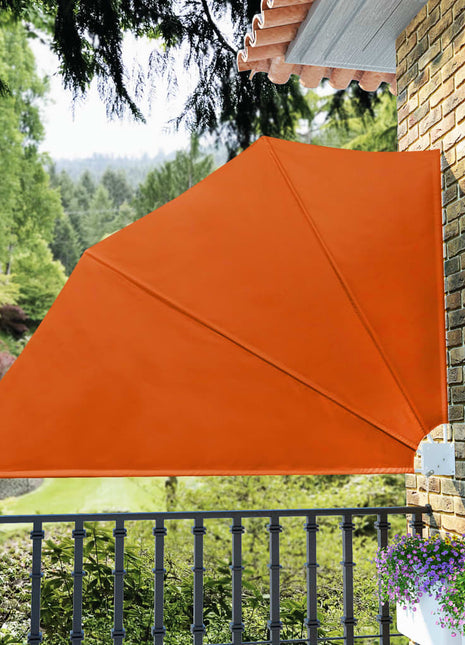 Balkonscherm inklapbaar 160x240 cm terracottakleurig