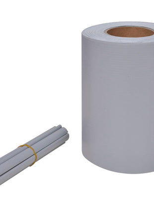 Tuinscherm 70x0,19 m PVC lichtgrijs