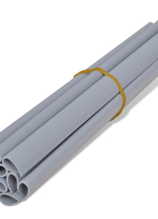 Tuinscherm 70x0,19 m PVC lichtgrijs