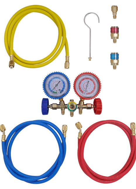 Manometer Set Voor Airco Met 2-Richtingen