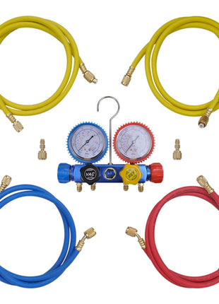 Manometer 4-Richtingen Set In Opbergkoffer