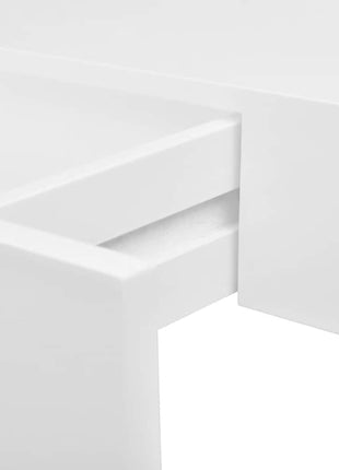 Wandschap Met Lade Zwevend Mdf Wit