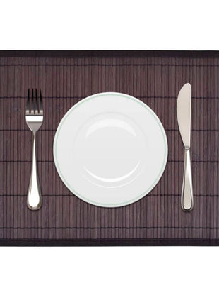 6 Placemats Bamboe 30 X 45 Cm Natuurlijk