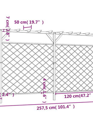 Tuinhek Met Latwerk En Pergola Hout