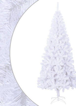 Kunstkerstboom Met Stalen Standaard 910 Takken 210 Cm Wit