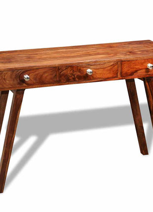 Wandtafel Met 3 Lades 76 Cm Massief Acaciahout