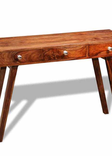Wandtafel Met 3 Lades 76 Cm Massief Acaciahout