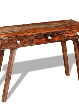 Wandtafel Met 3 Lades 76 Cm Massief Acaciahout
