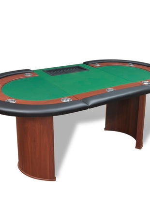 Pokertafel Voor 10 Personen Met Dealervak En Fichebak