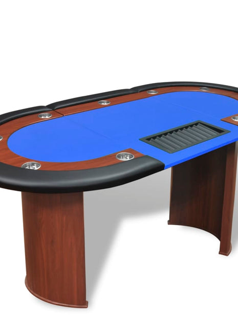 Pokertafel Voor 10 Personen Met Dealervak En Fichebak