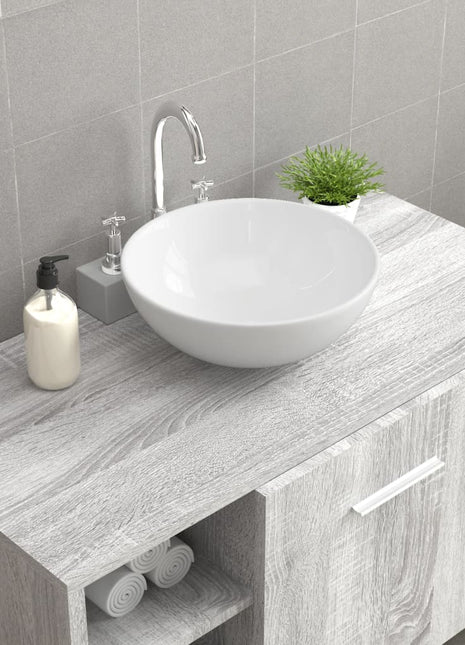 Wasbak 28x28x10 cm keramiek wit