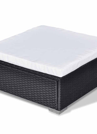 Loungeset Met Kussens Poly Rattan