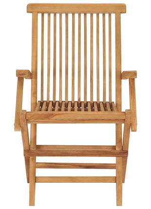 Tuinstoelen inklapbaar 2 st massief teakhout
