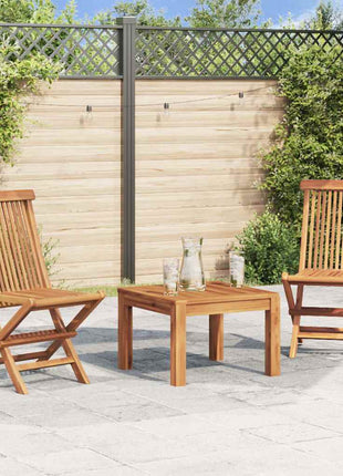 Tuinstoelen inklapbaar 2 st massief teakhout
