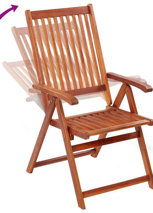 Tuinstoelen inklapbaar 2 st massief acaciahout bruin