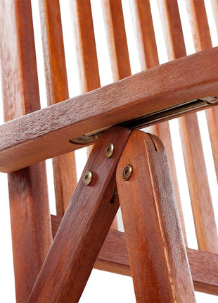 Tuinstoelen inklapbaar 2 st massief acaciahout bruin