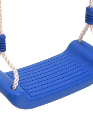 Schommelzitjes 2 st met klimstenen polyetheen blauw