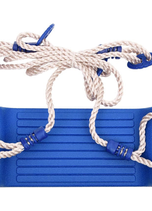 Schommelzitjes 2 st met klimstenen polyetheen blauw