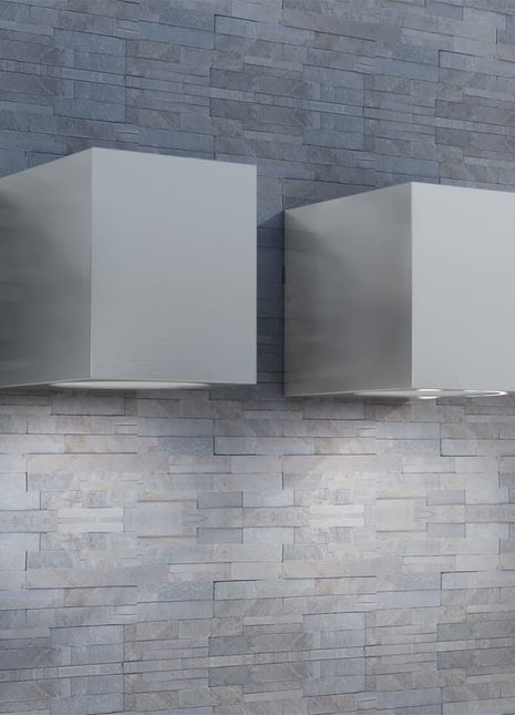 Buitenlamp kubusvormig 2st