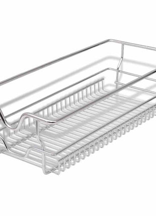 Draadmanden uittrekbaar 2 st 300 mm zilverkleurig