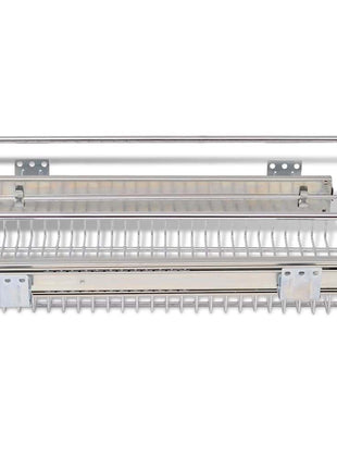 Draadmanden uittrekbaar 2 st 300 mm zilverkleurig
