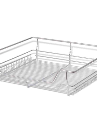 Draadmanden uittrekbaar 2 st 600 mm zilverkleurig