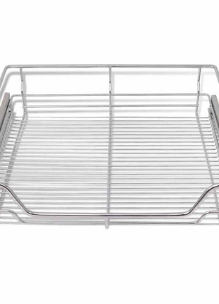 Draadmanden uittrekbaar 2 st 600 mm zilverkleurig