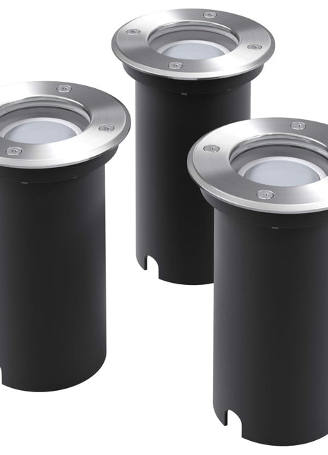 LED-Grondspots buiten 3 stuks rond