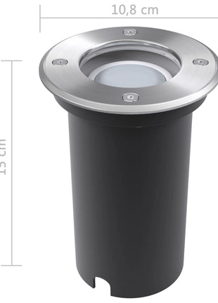 LED-Grondspots buiten 3 stuks rond