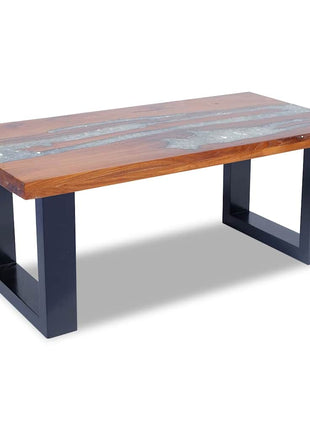 Salontafel Massief Teakhout Hars 100X50 Cm