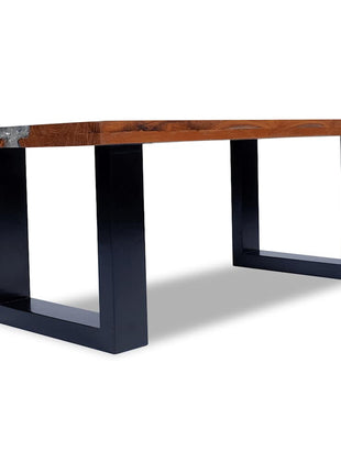 Salontafel Massief Teakhout Hars 100X50 Cm
