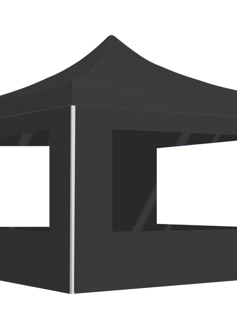 Partytent inklapbaar met wanden 3x3 m aluminium antraciet